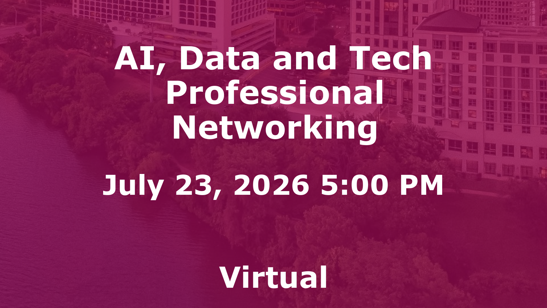 AI, Data and Tech Professional Networking event image